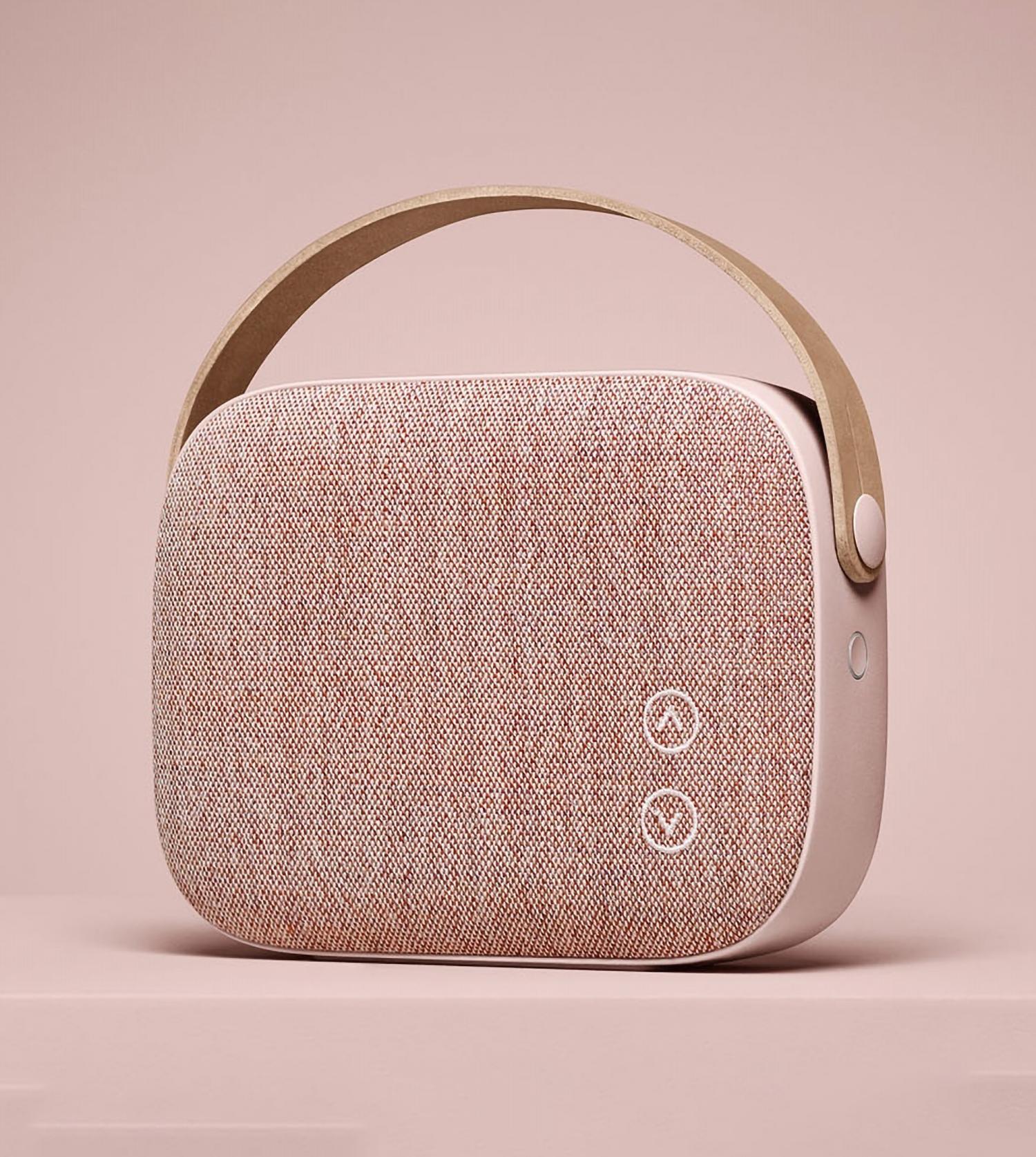 Enceinte bluetooth rose gold