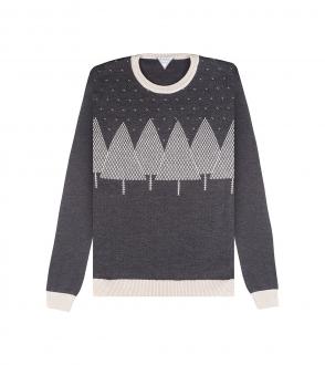 Pull col rond sapin