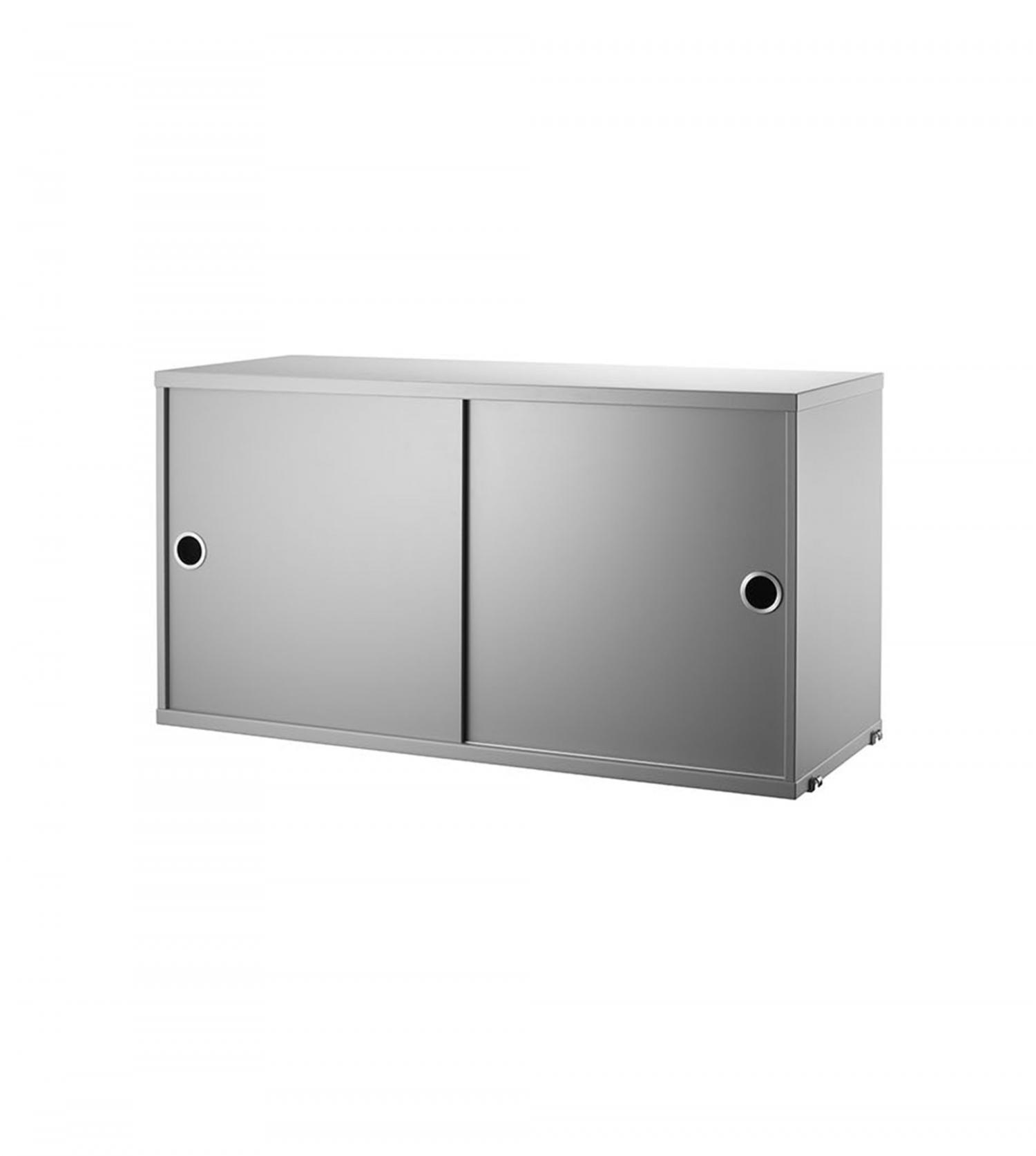 Cabinet 2 portes coulissantes string
