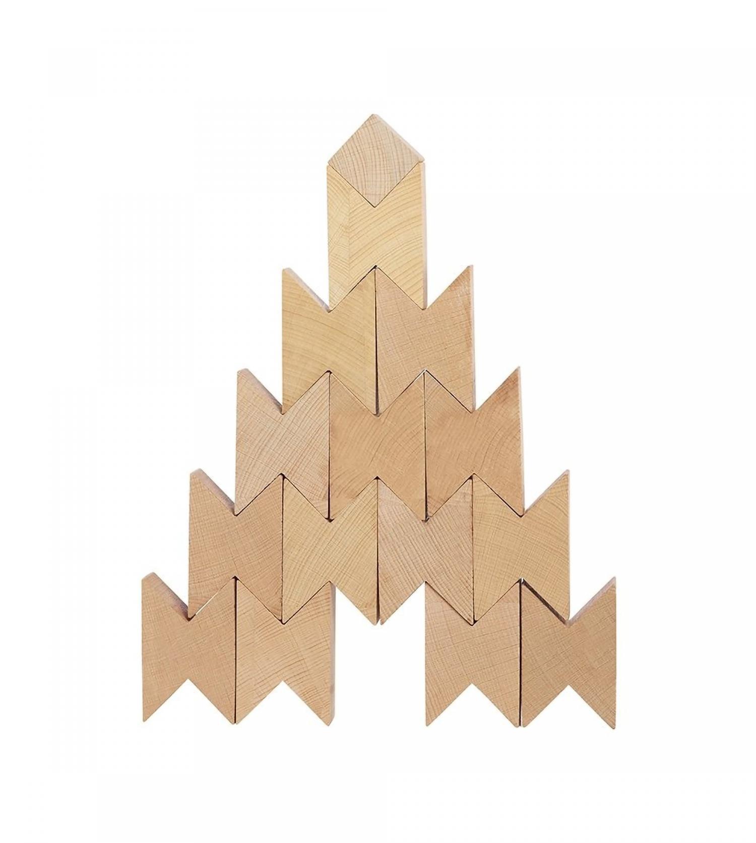 Twins wooden blocks