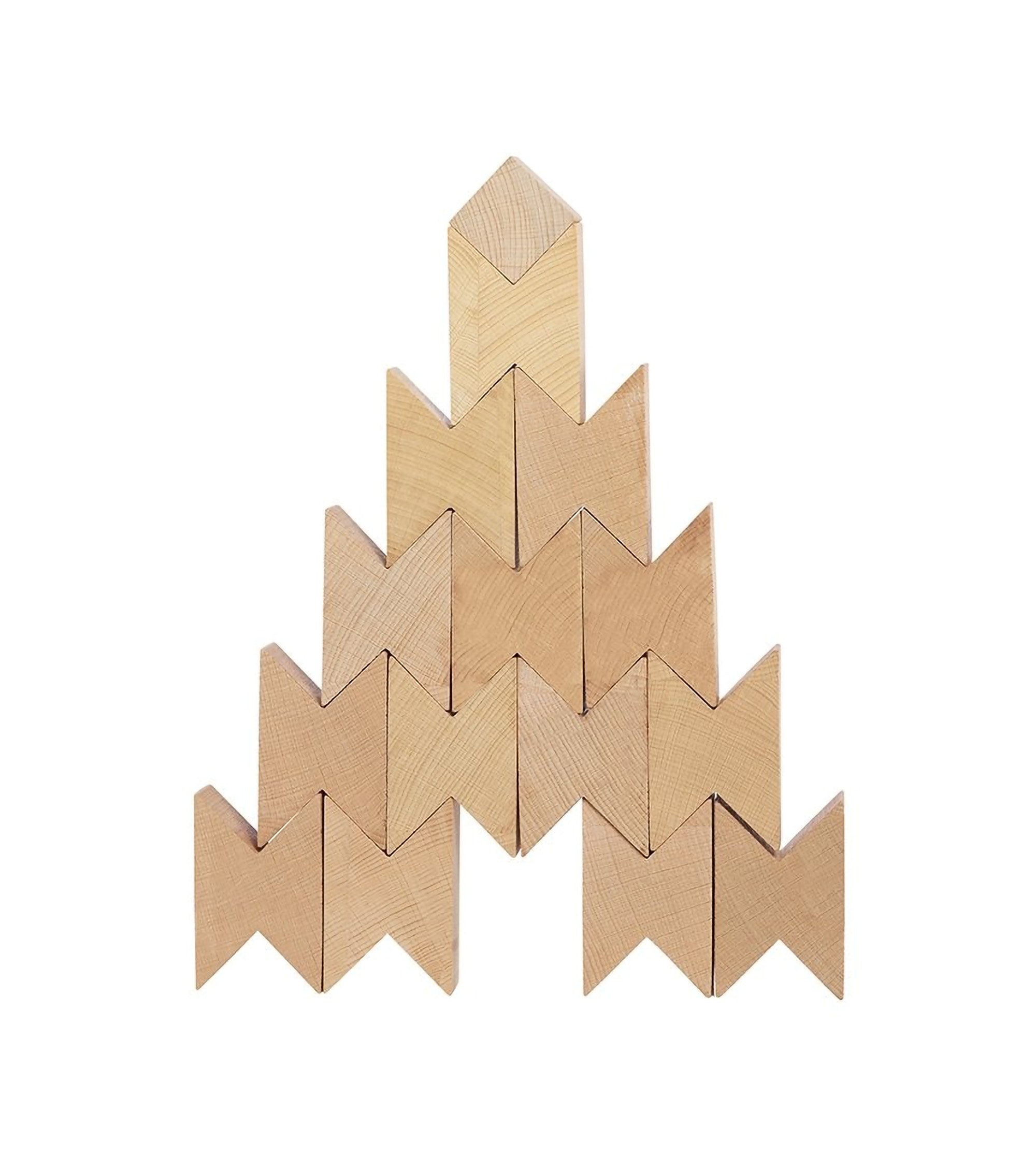 Twins wooden blocks