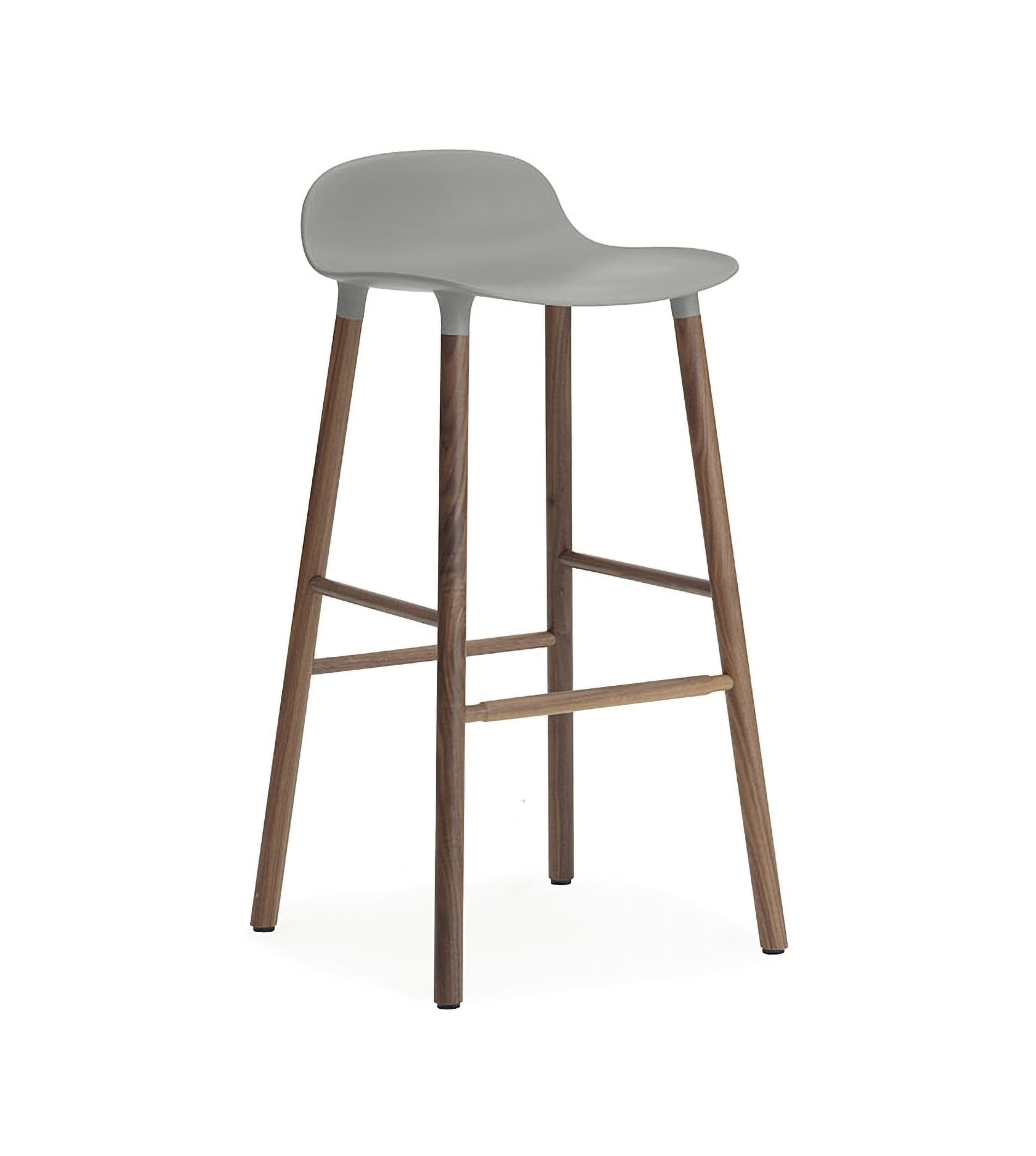 Tabouret de bar Form h75cm Pieds Bois