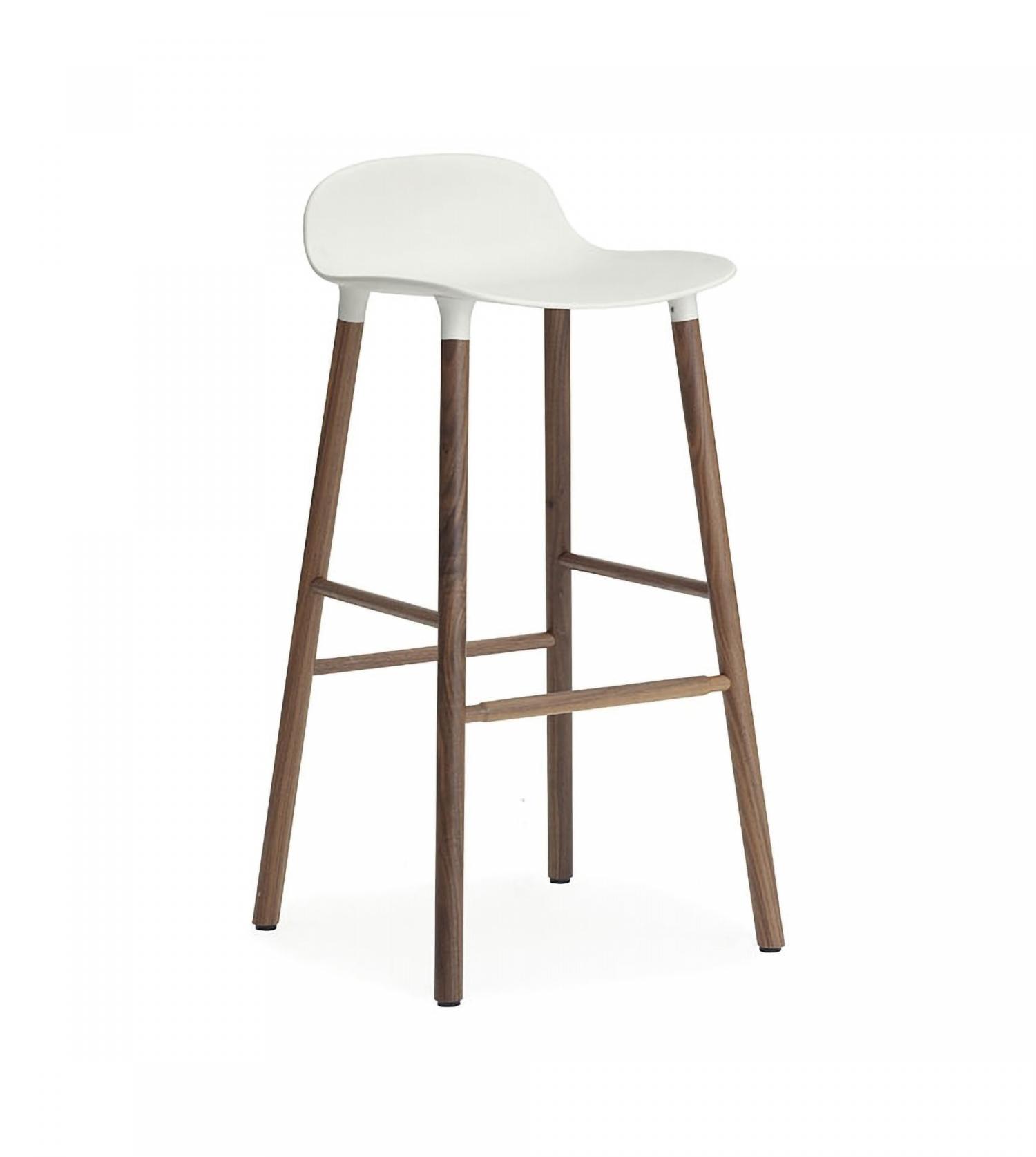 Tabouret de bar Form h75cm Pieds Bois