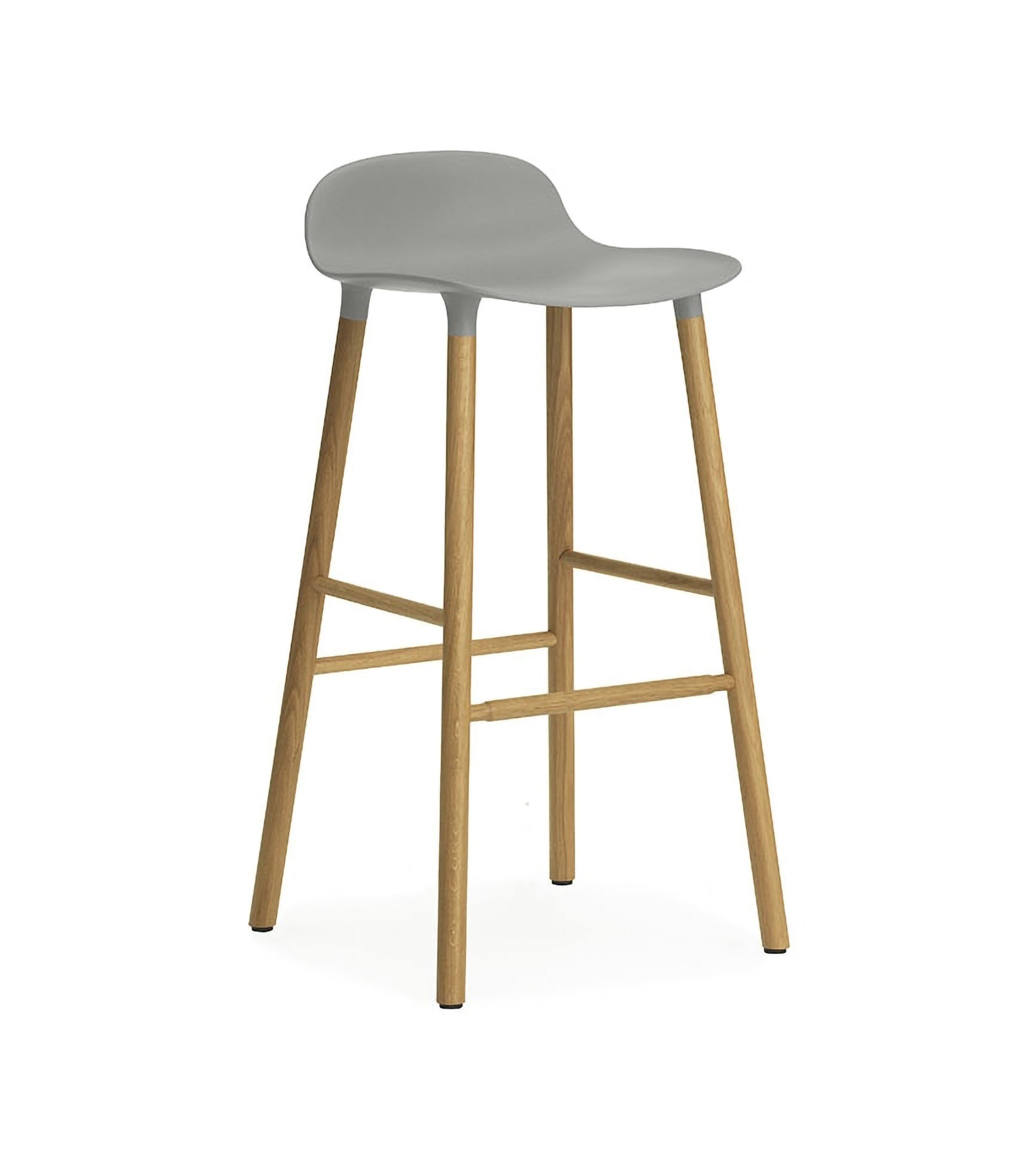 Tabouret de bar Form h75cm Pieds Bois