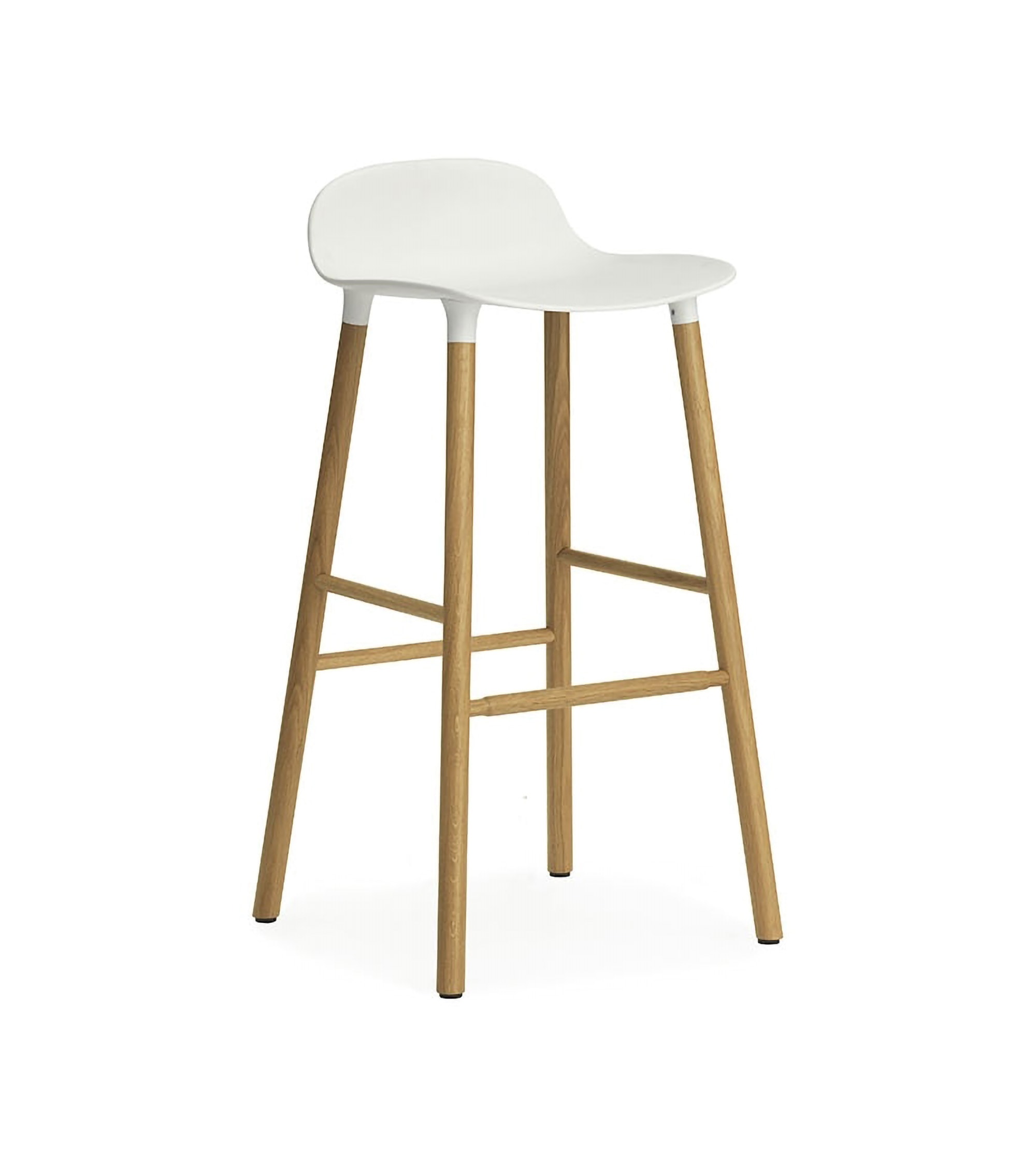 Tabouret de bar Form h75cm Pieds Bois