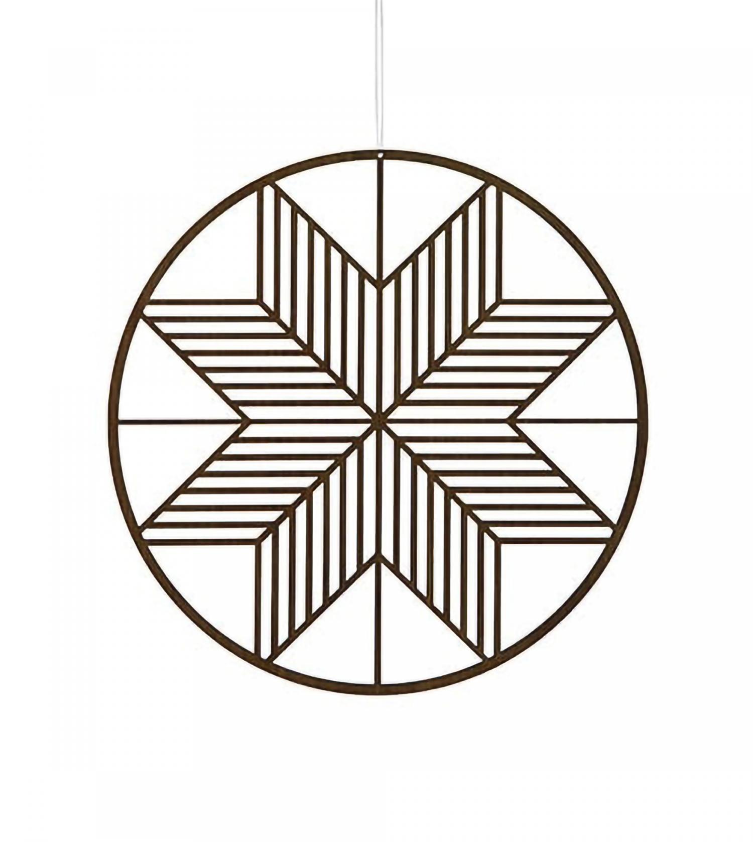 Étoile en bois Wooden Crystal