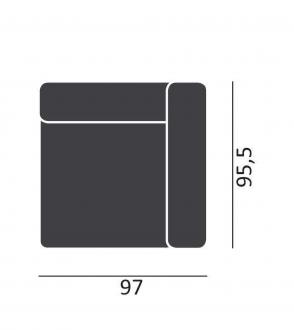 MAGS Narrow Module Right Armrest 1061