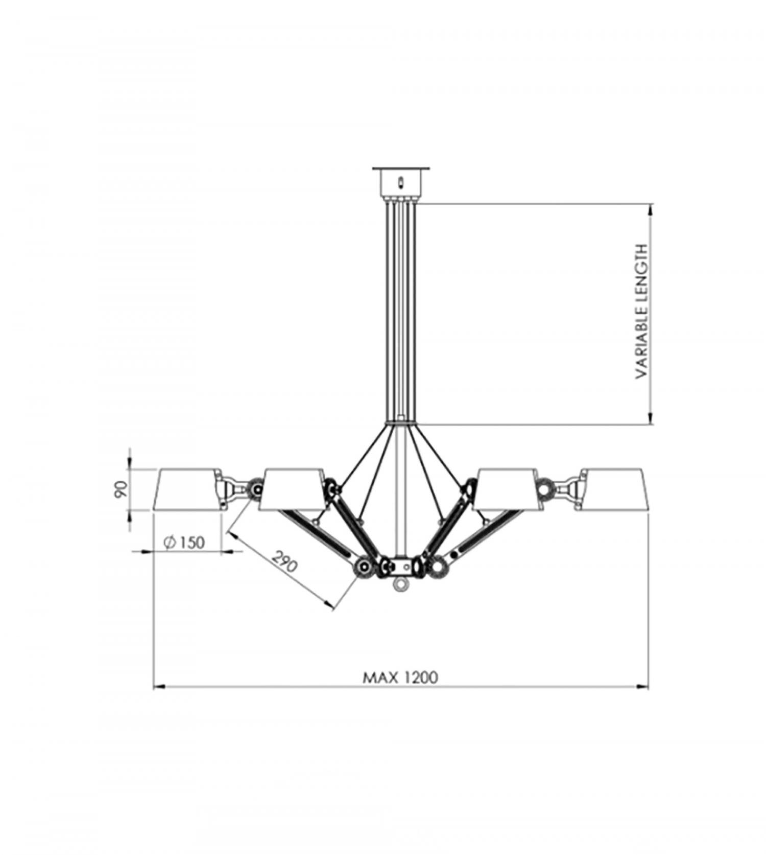 SUPENSION BOLT CHANDELIER