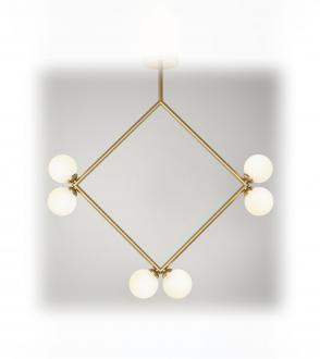 Suspension Rhombus pendant - 6 globes