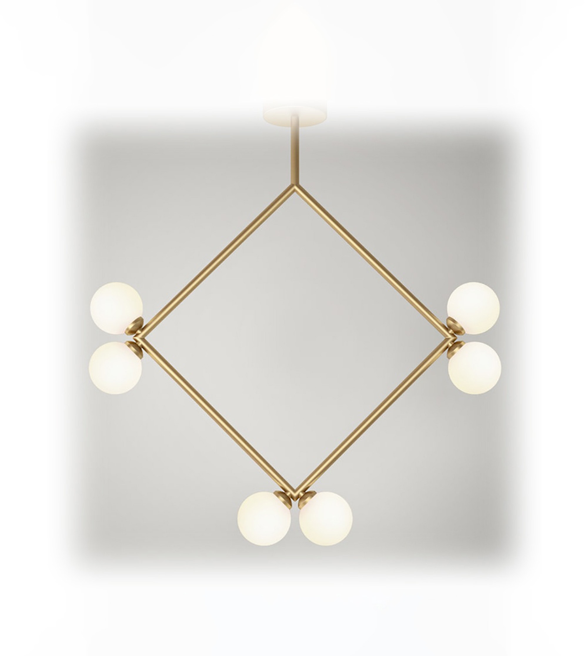 Suspension Rhombus pendant - 6 globes