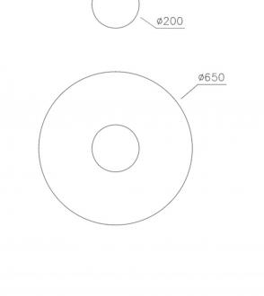 Plafonnier Plate and sphere