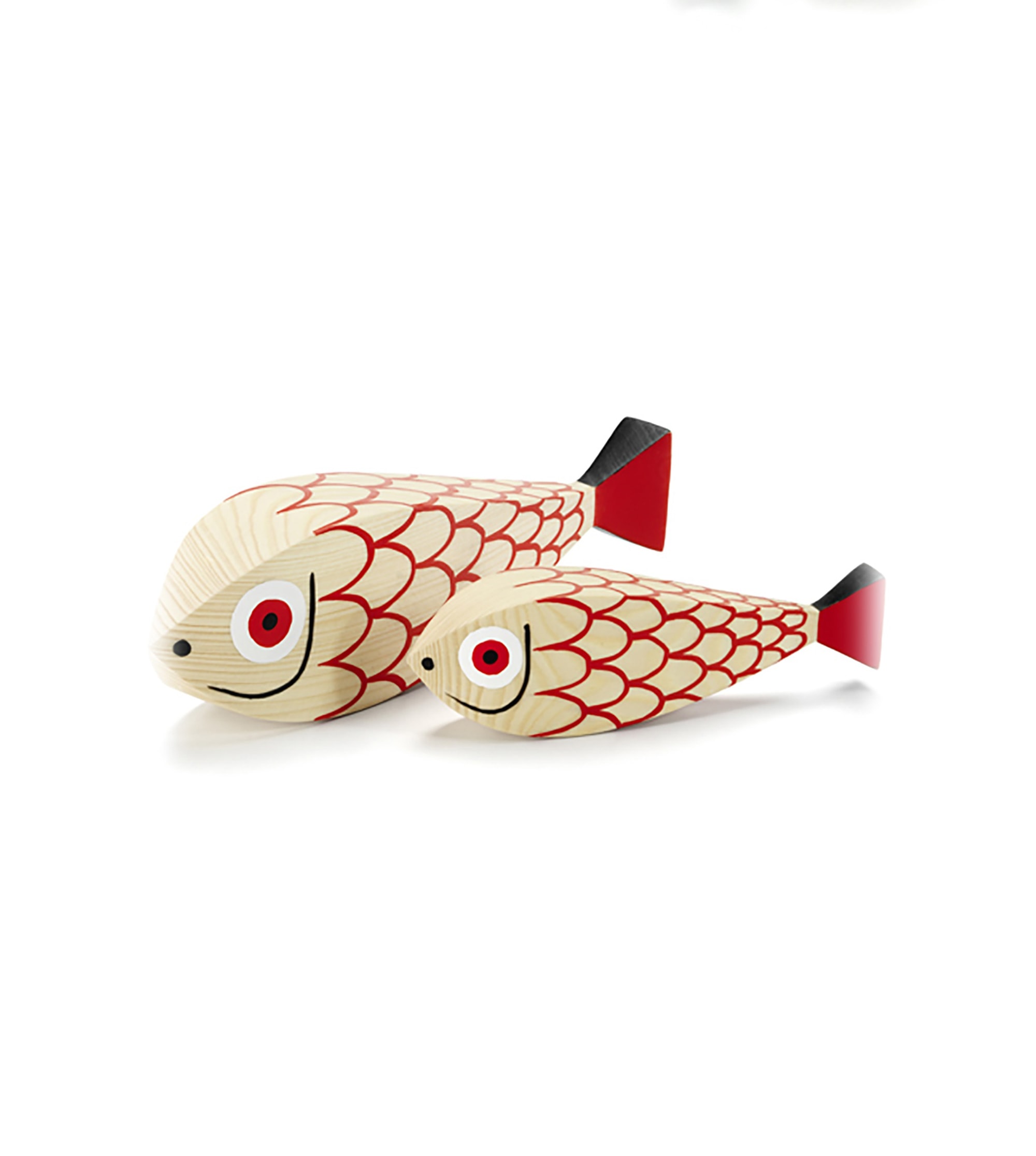 Poupée en bois / Wooden Dolls Mother Fish & Child