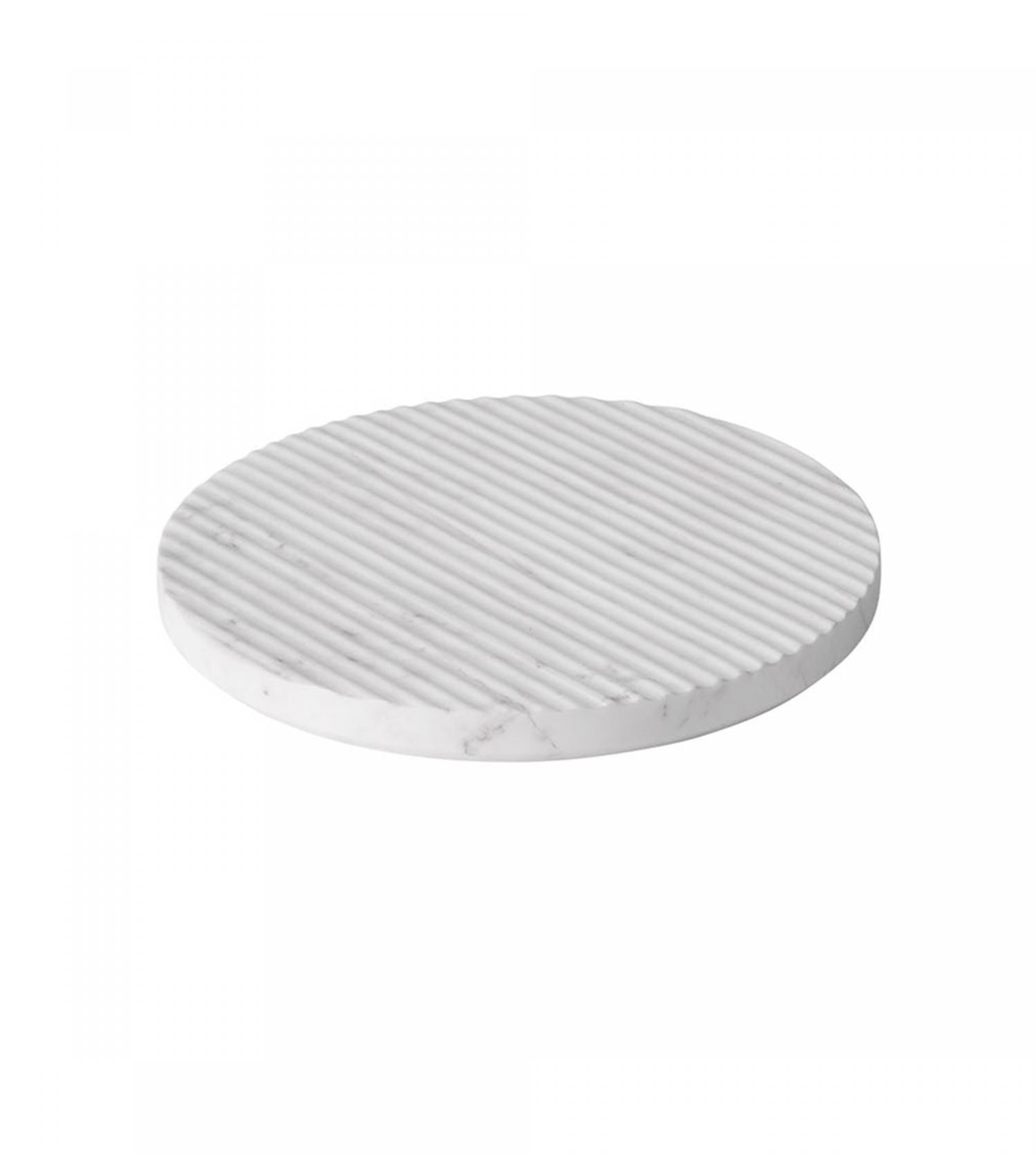 Dessous de plat Groove marble trivet - Diamètre 21,6cm