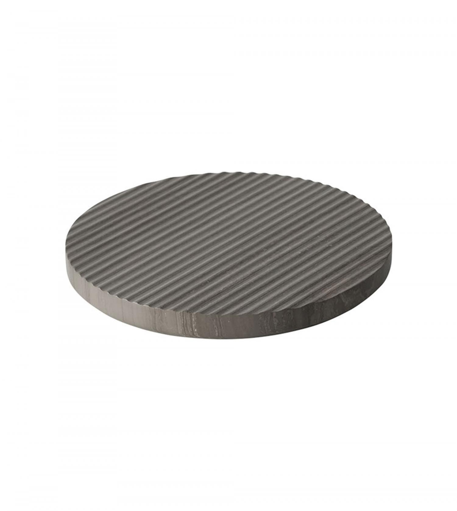 Dessous de plat Groove marble trivet - Diamètre 21,6cm