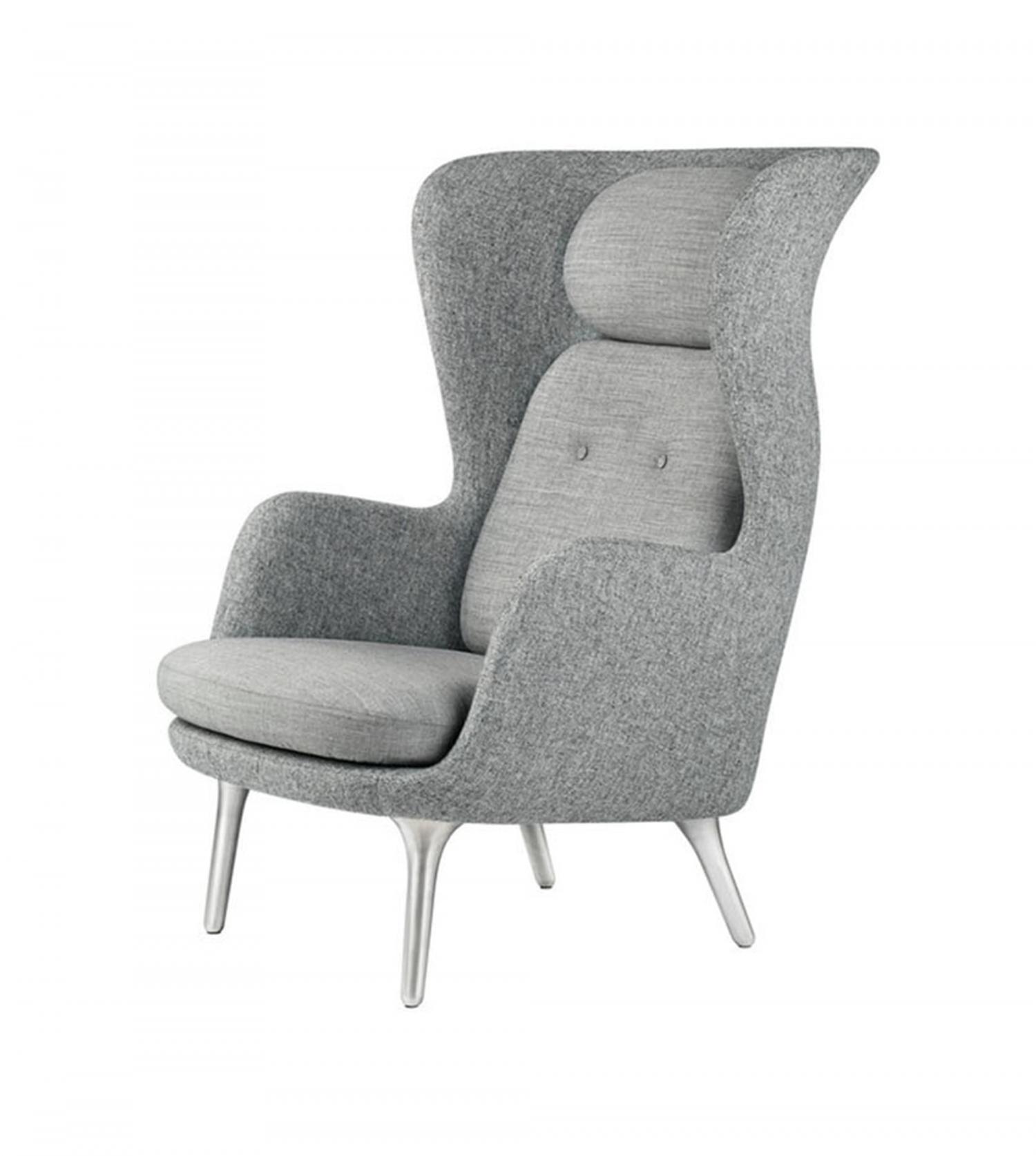 Fauteuil Ro - Piètement aluminium brossé