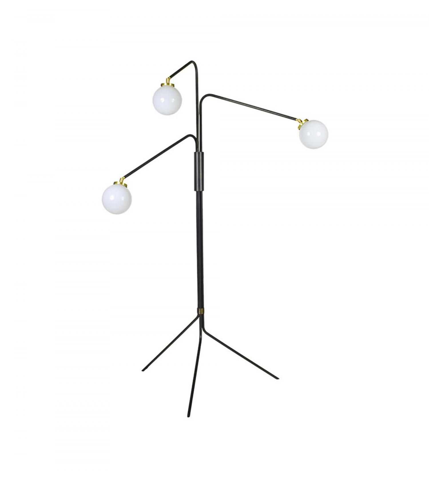 Lampadaire Array - Globe Opal