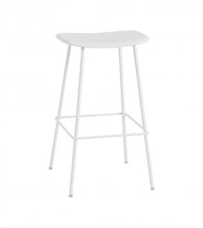 Tabouret Fiber - H75 - Piètement tubulaire