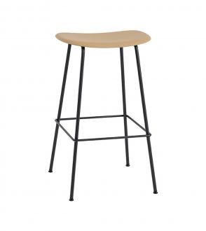 Tabouret Fiber - H75 - Piètement tubulaire