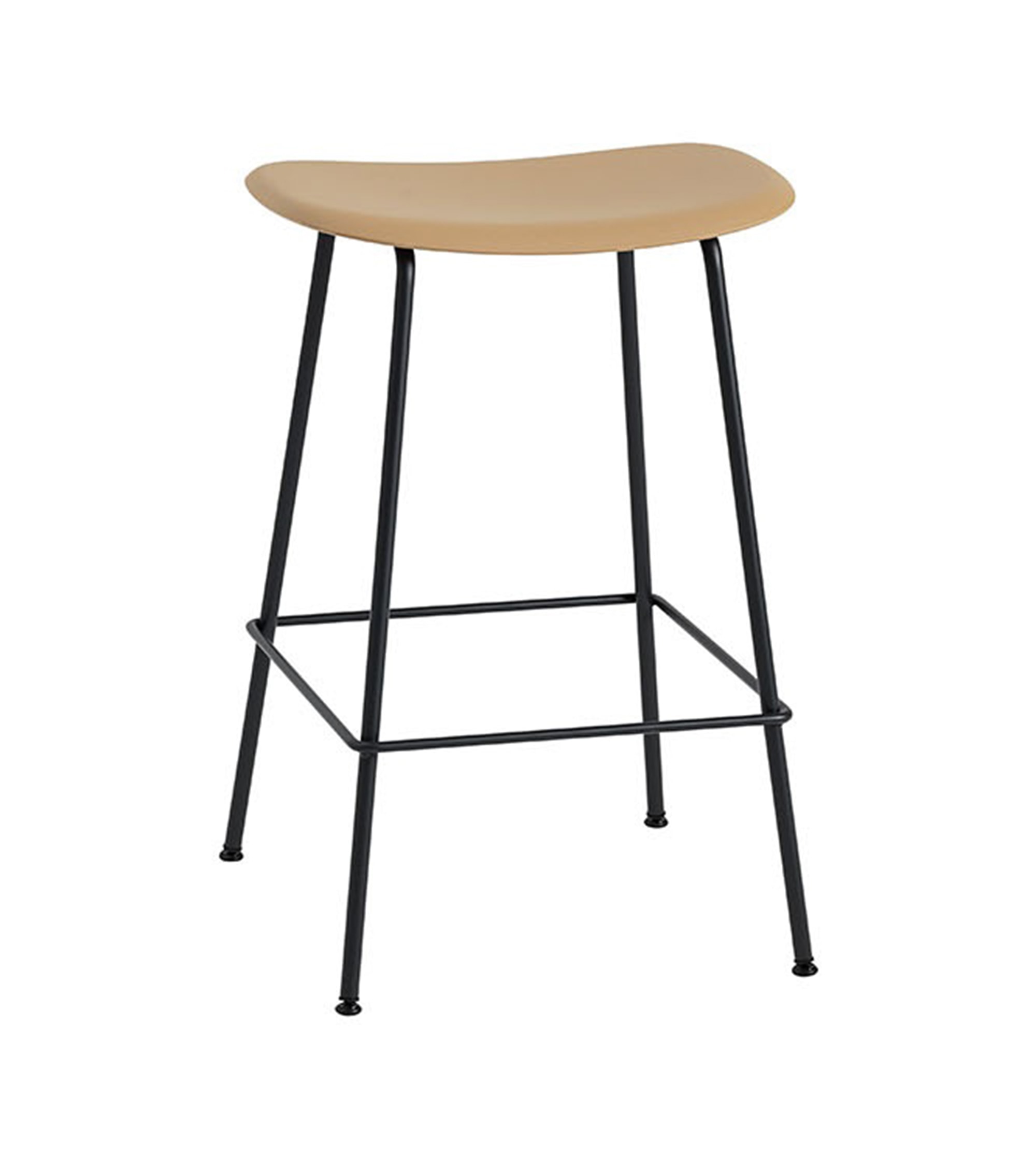 Tabouret Fiber - H65cm - Piètement tubulaire