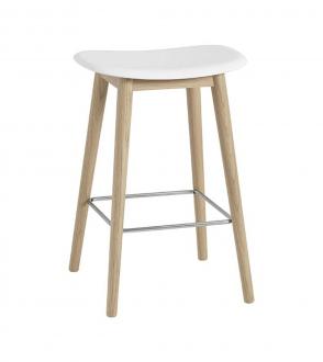 Tabouret Fiber - H65 - Piètement bois