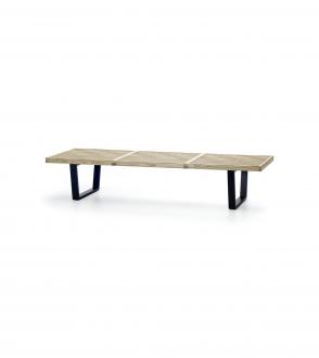 Banc Zef - Intérieur - 31 - Noir Mat 45 cm 80 x 35 cm Pieds Droits