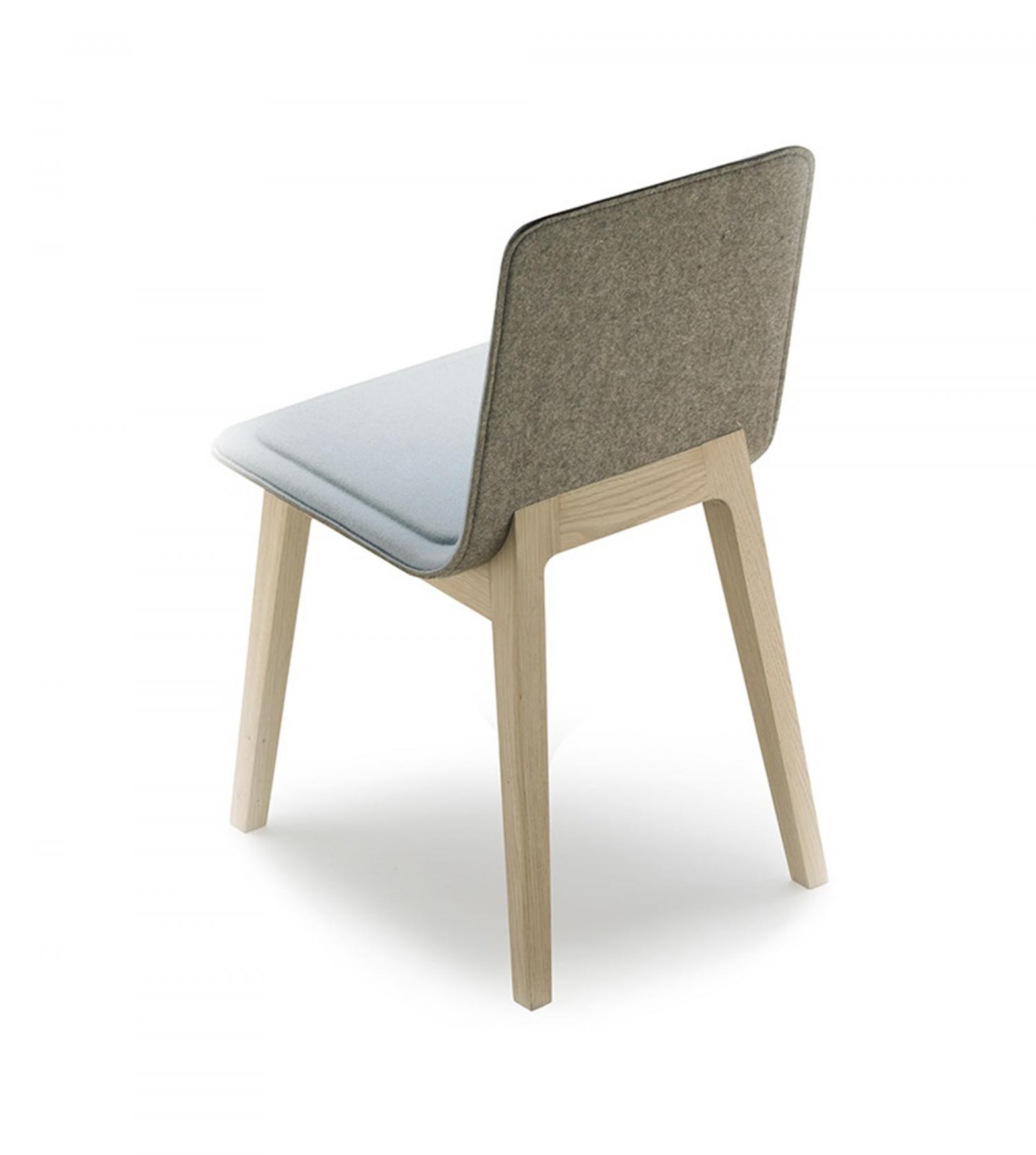 Chaise Laia dossier arrière feutre