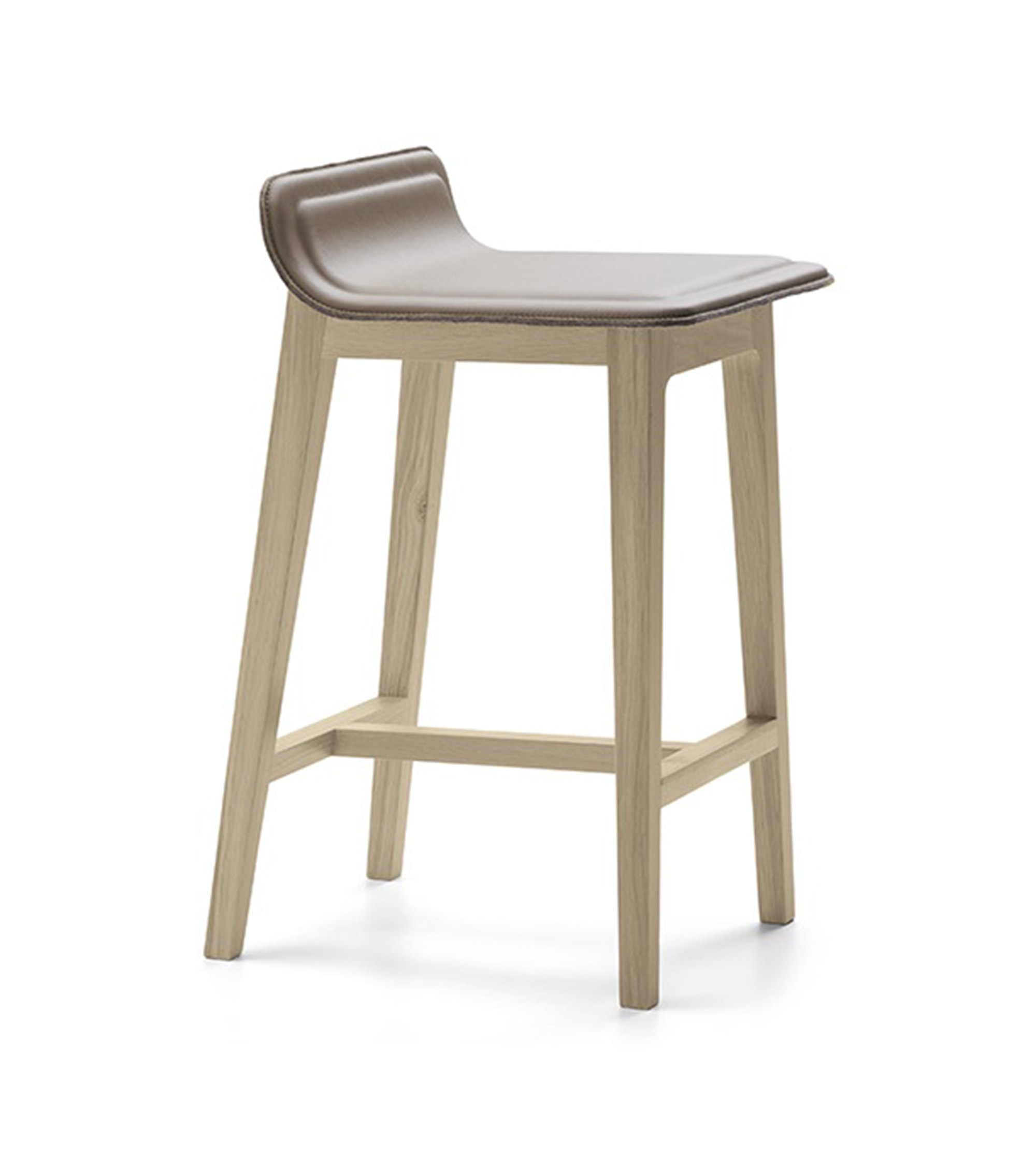 Tabouret  LAIA - bas - h66 - tapissé intégralement