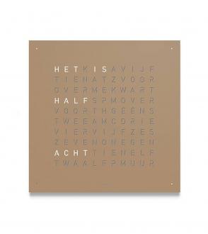 Horloge Qlocktwo Classic Hazelnut BLOU