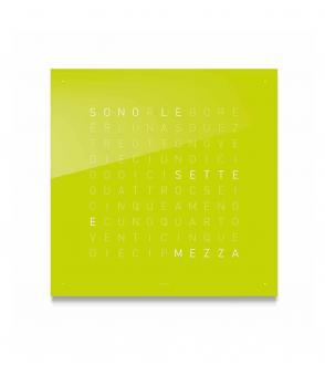 Horloge Qlocktwo Classic Lime juice BLOU