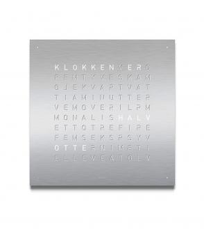 Horloge Qlocktwo Classic stainless steel BLOU