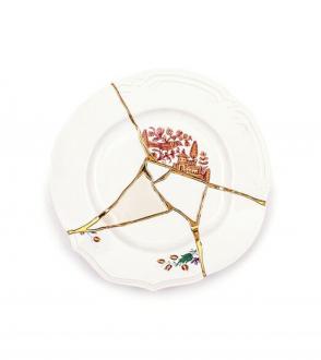 Assiette plate Kintsugi