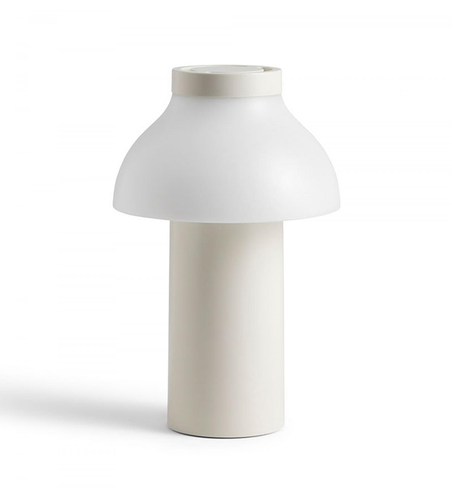 Lampe PC portable / PC lamp portable - Blanc crème - Hay