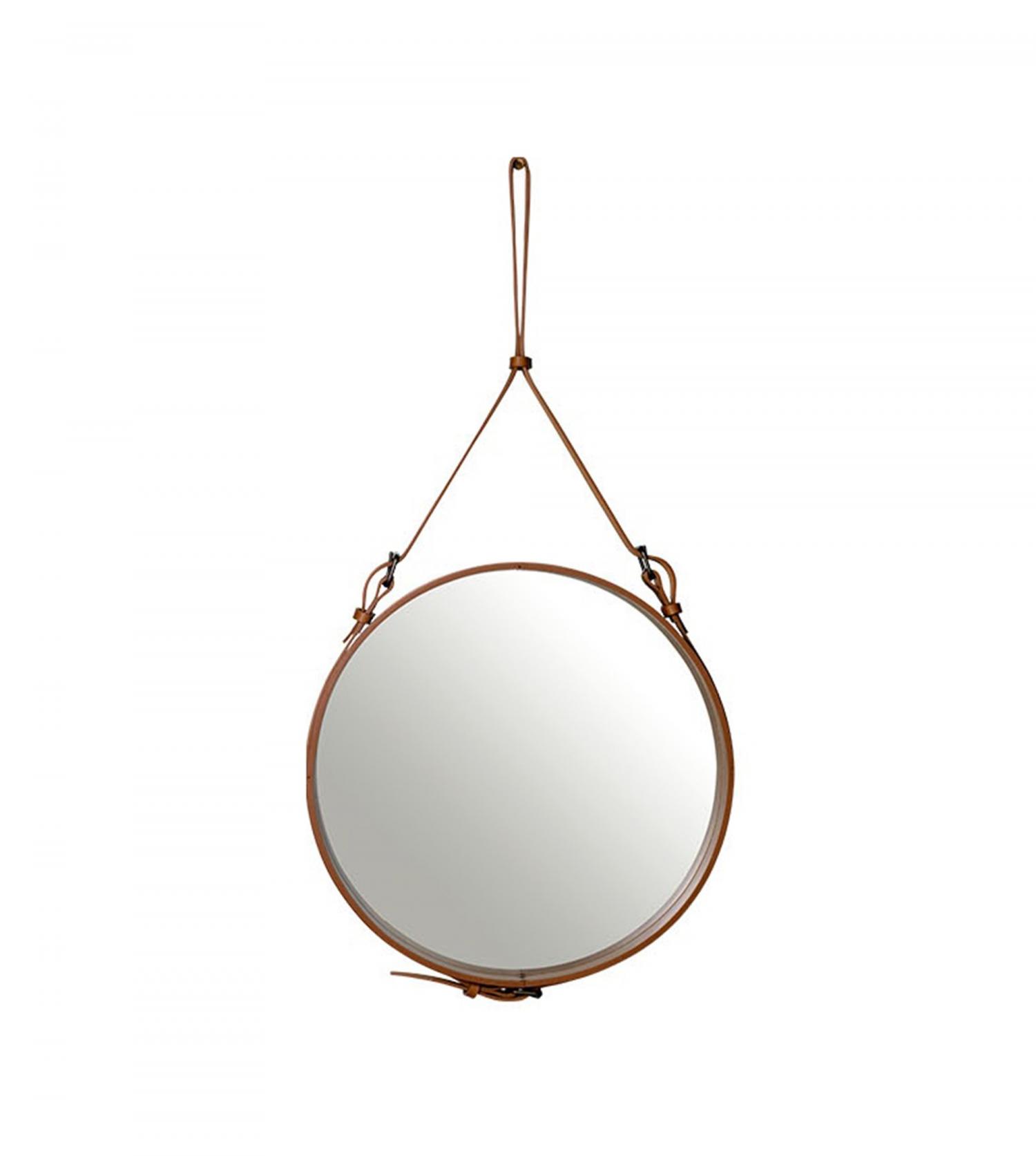 Miroir Adnet - Cuir - 58cm