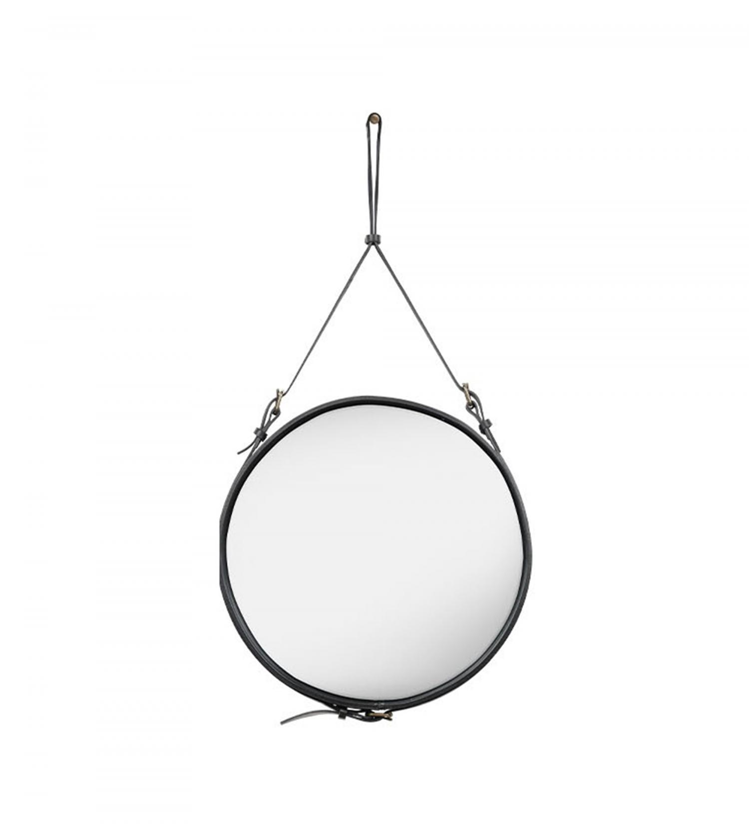 Miroir Adnet - Cuir - 58cm