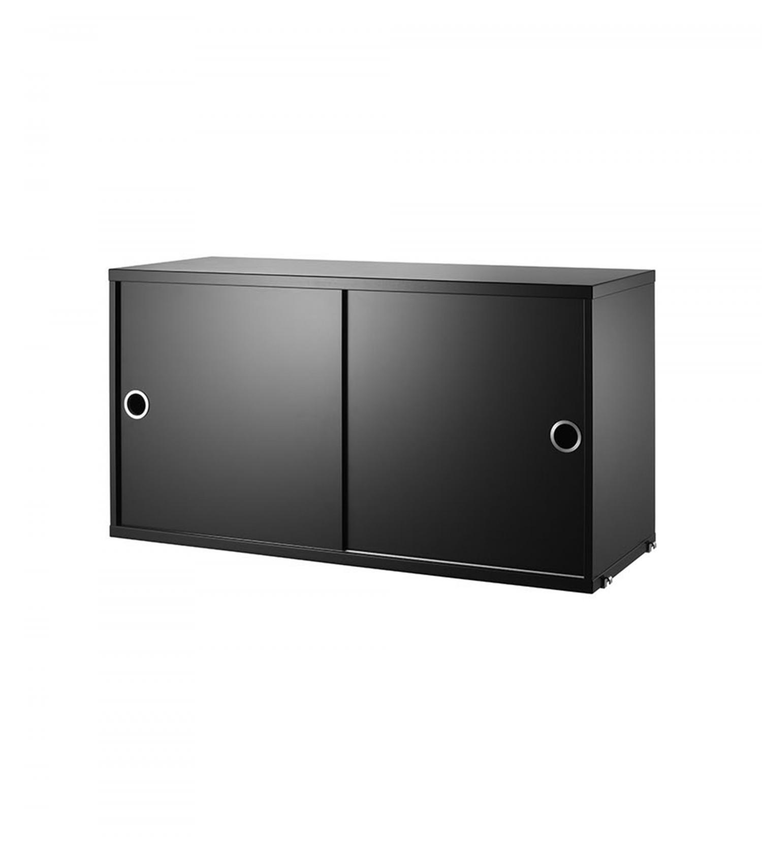 Cabinet 2 portes coulissantes string