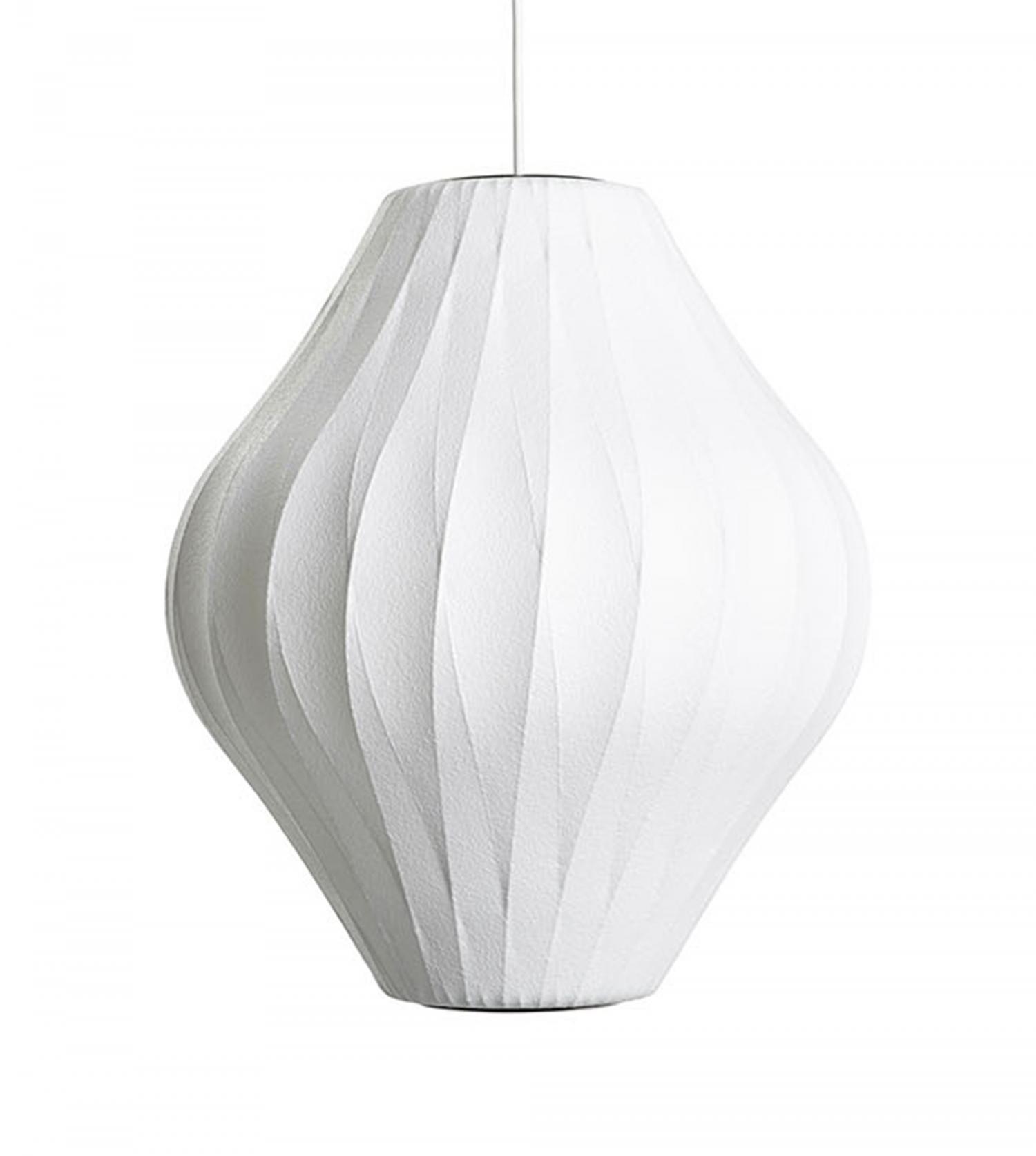 Suspension nelson pear crisscross bubble pendant