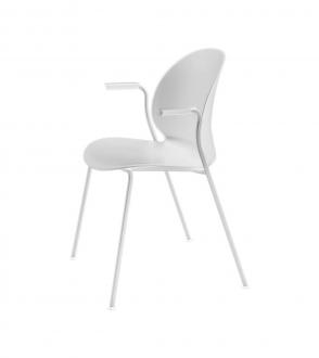 Chaise N02 Recycle avec accoudoirs - Blanc
