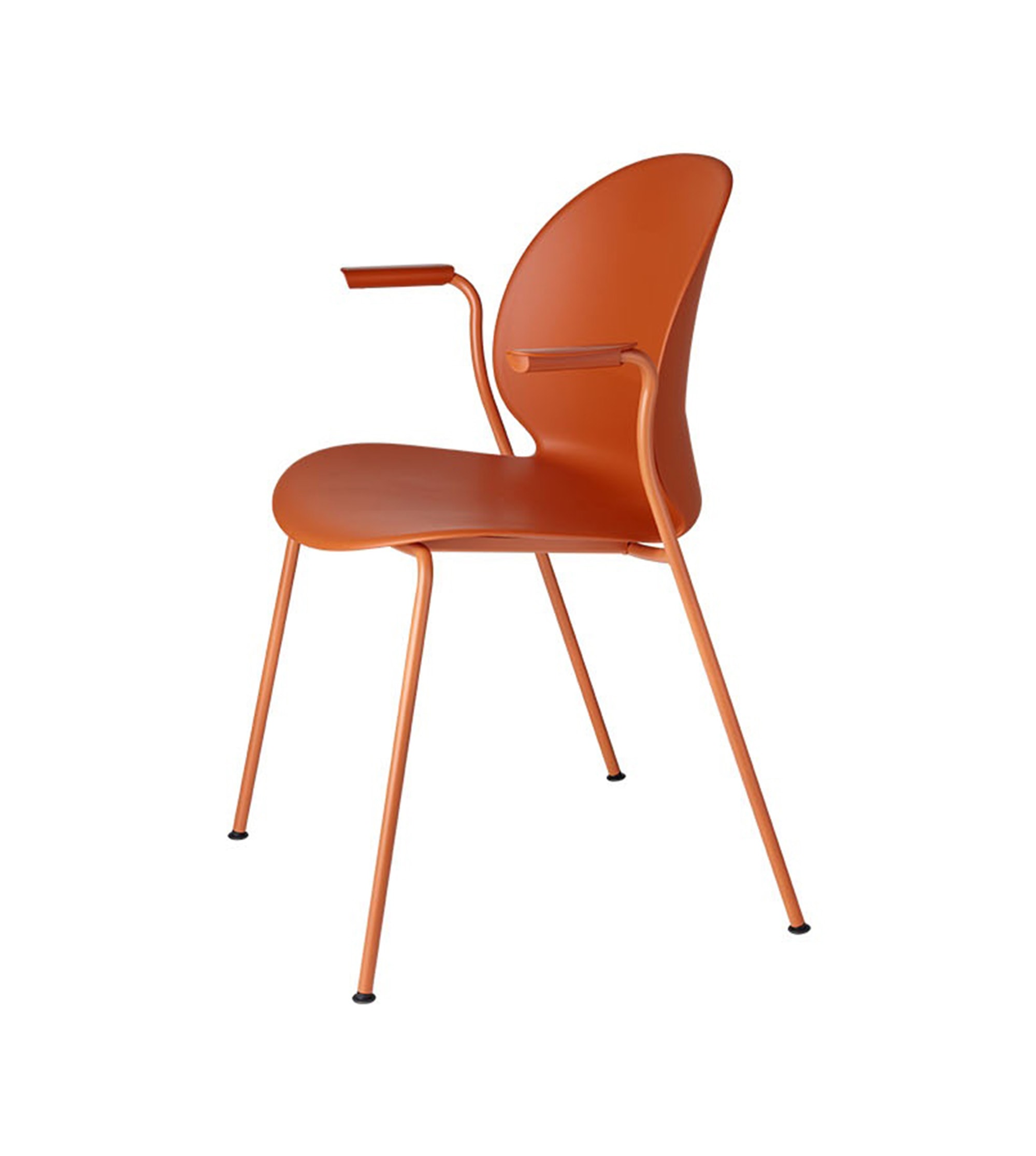 Chaise N02 Recycle avec accoudoirs - Orange Foncé