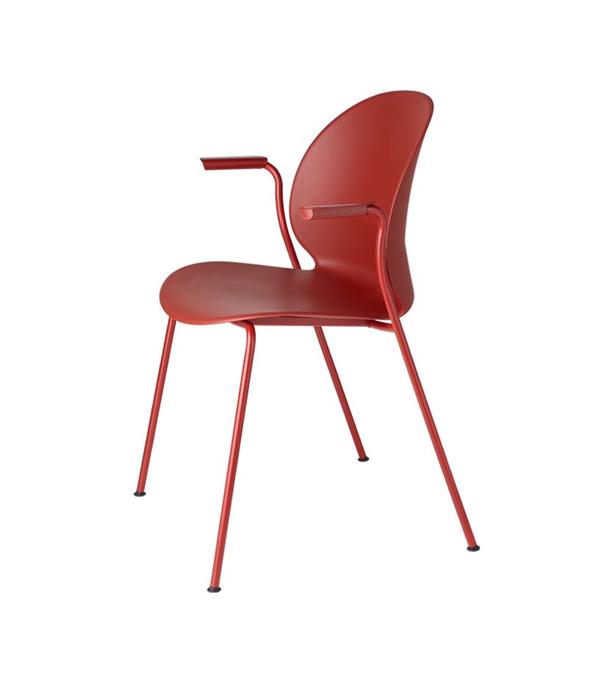 Chaise N02 Recycle avec accoudoirs - Rouge Foncé