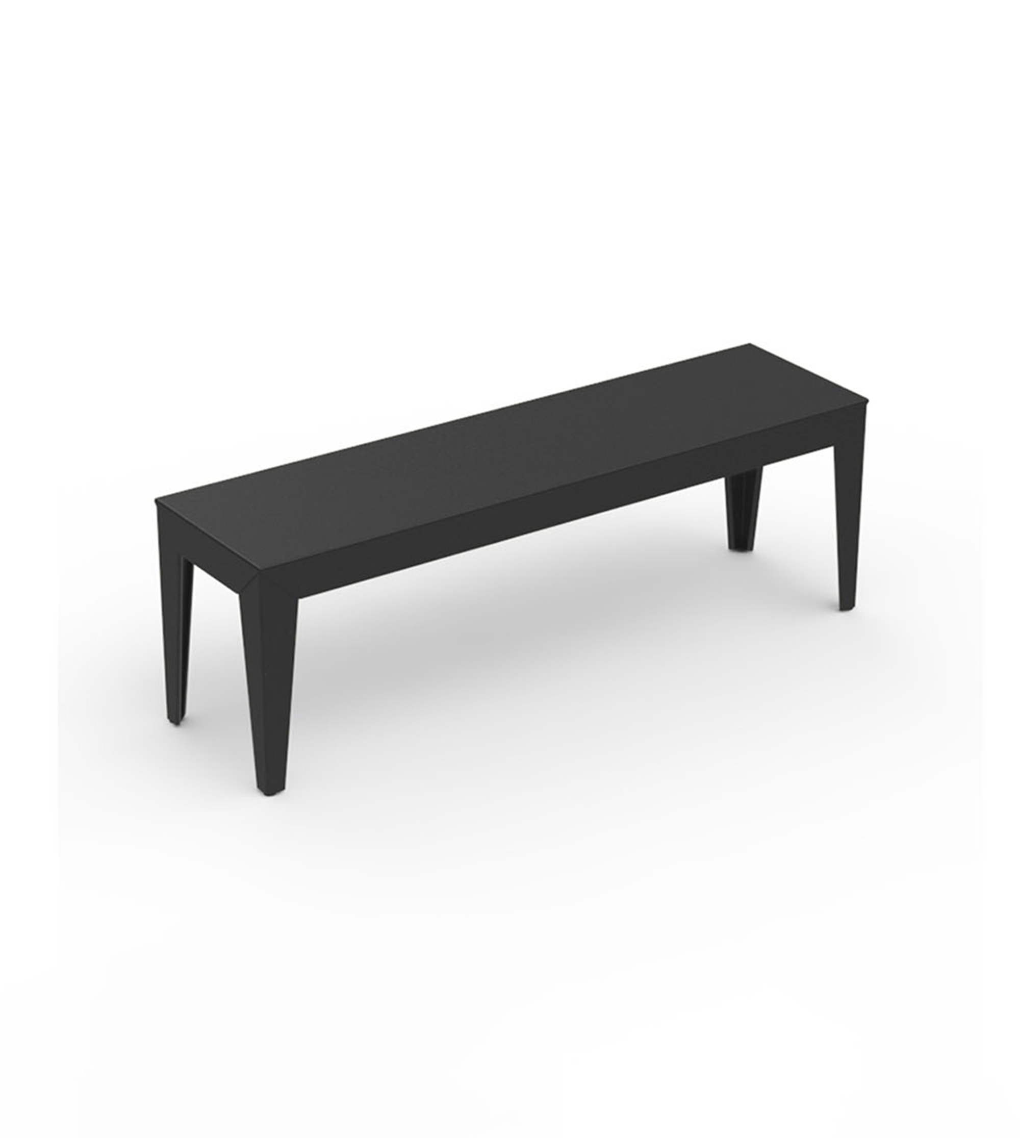 Banc Zef - Intérieur - 31 - Noir Mat 45 cm 80 x 35 cm Pieds Droits