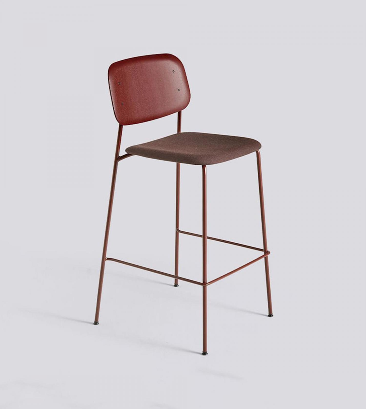 Tabouret de bar Soft edge tapissé