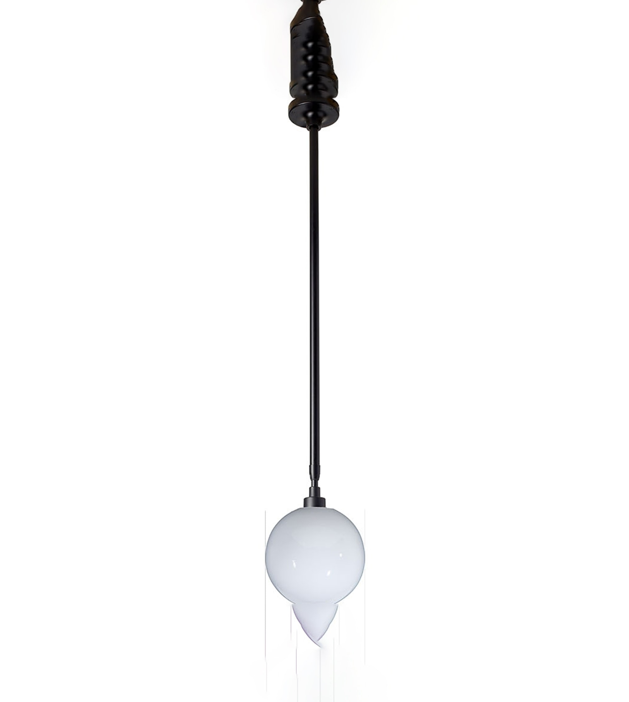 Lampe gras Plafonnier n°300 globe opalescent