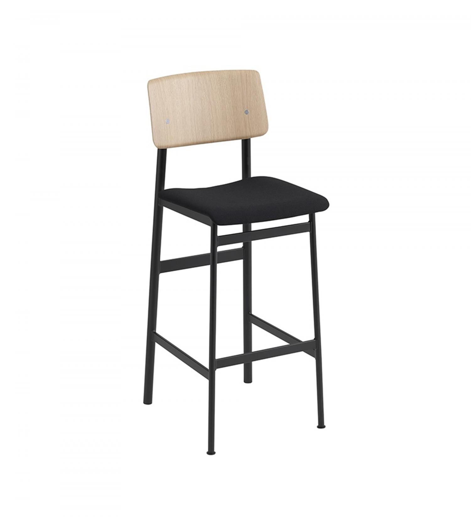 Tabouret Loft Bar Tapissé - assise 75cm