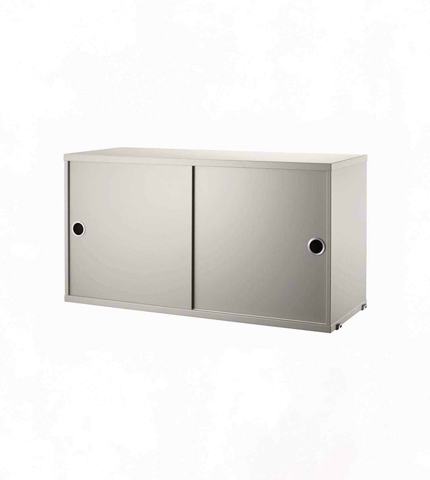 Cabinet 2 portes coulissantes string