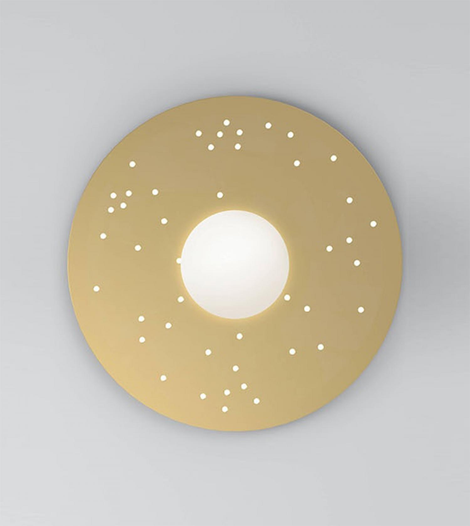 Plate and sphere Sliver perforation 49cm - Dots