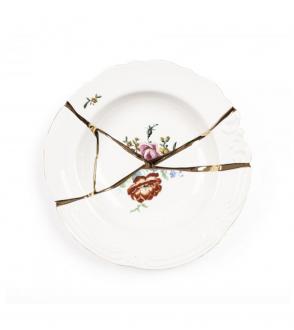 Assiette à soupe Kintsugi