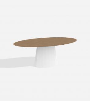 Table Ankara Ovale - 200x100x76 cm - Plateau Chêne