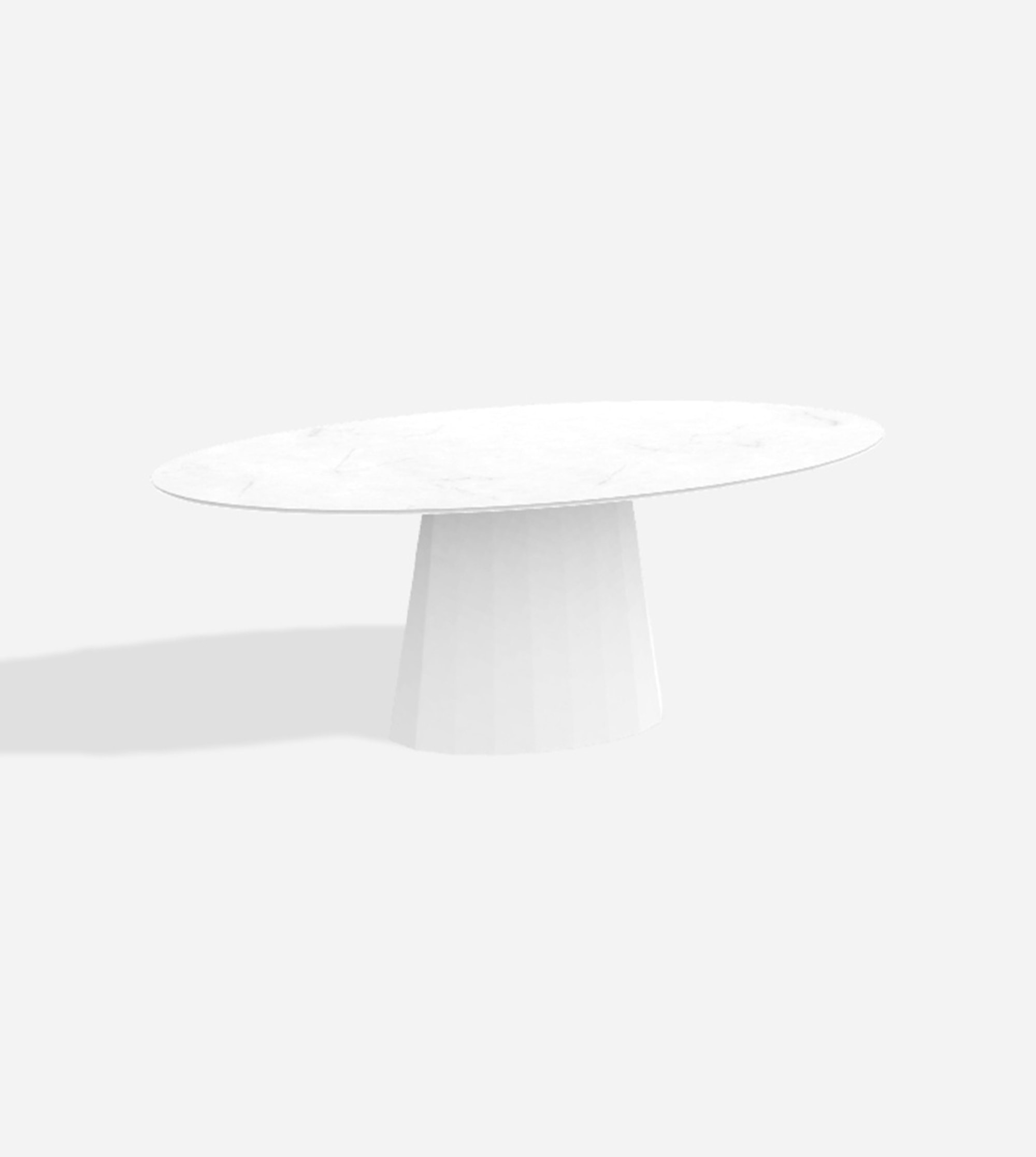 Table Ankara Ovale - 200x100x76 cm - Plateau Marbre
