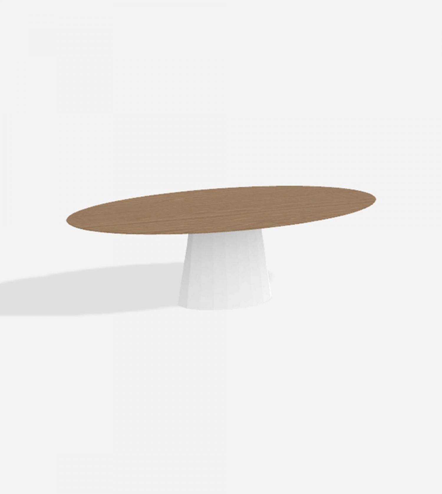 Table Ankara Ovale - 250x120x76 cm - Plateau Chêne