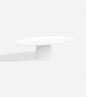 Table Ankara Ovale - 250x120x76 cm - Plateau Marbre